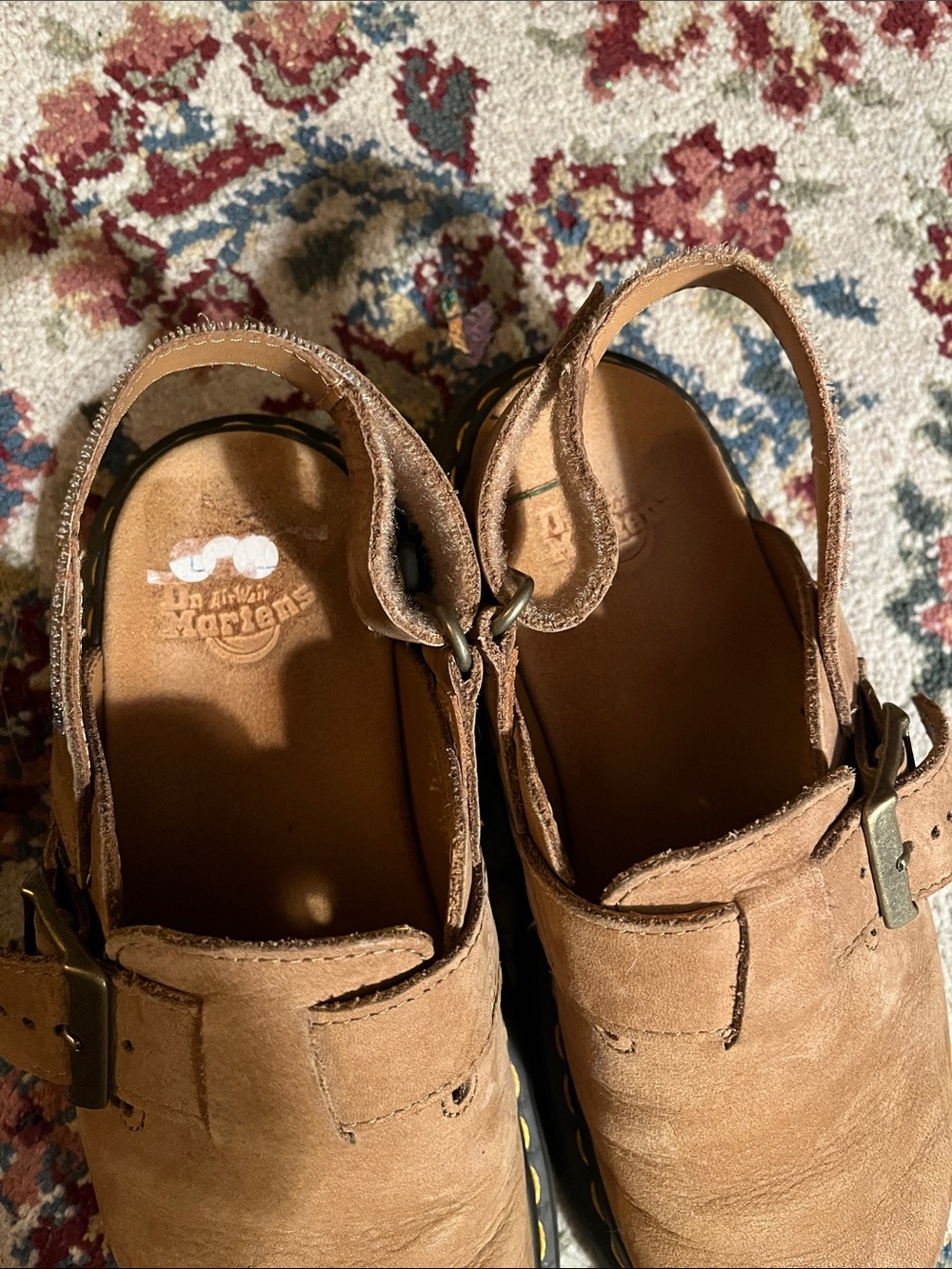 Dr. Martens Women’s Tan Leather Clogs - Picture 2 of 7